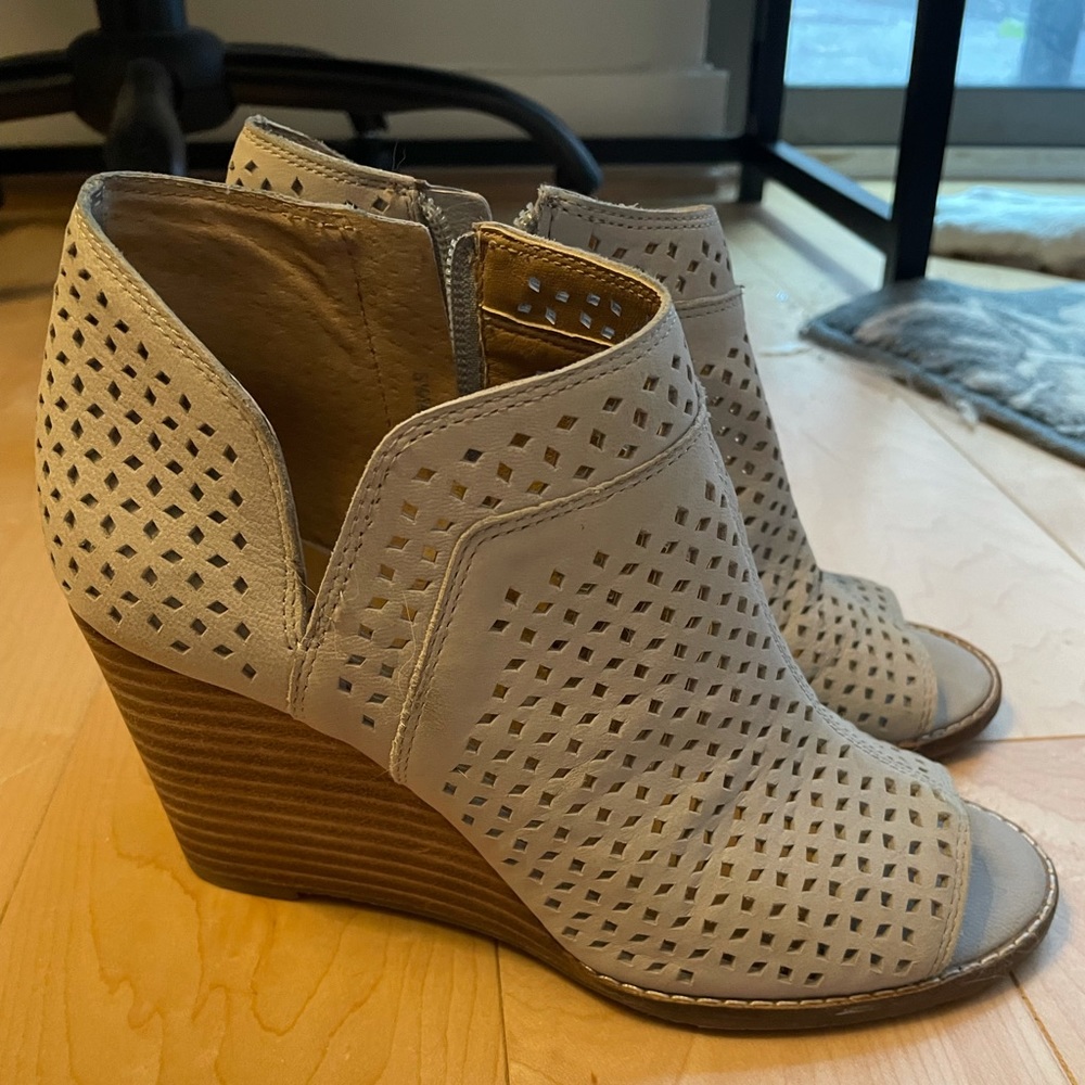 Lucky Brand Yaba Suede Ankle Wedge